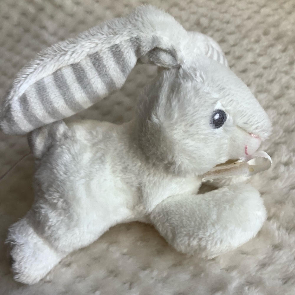 RaZbaby Plush Bunny Rabbit Pacifier Soother Holder Stuffed Animal Toy 2018